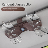 Car visor sunglasses holder — view 7