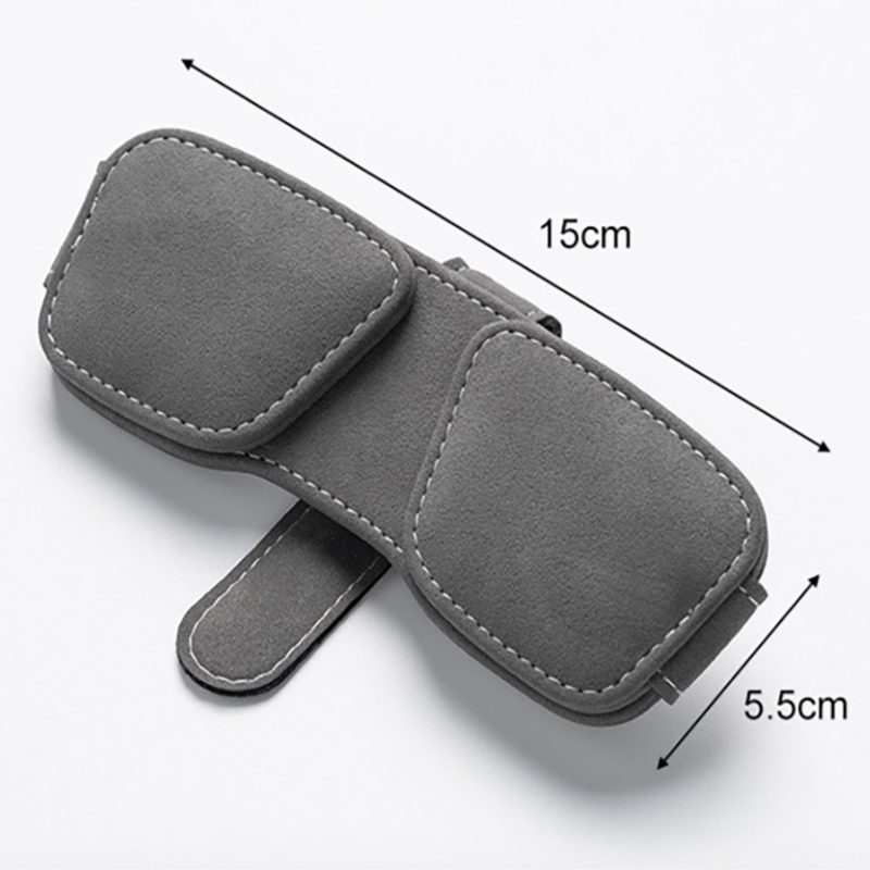 Car visor sunglasses holder — view 10