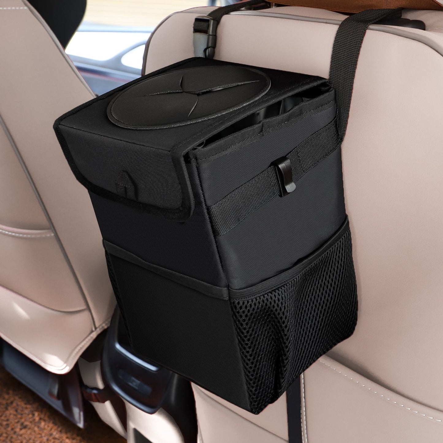 Waterproof Foldable Car Trash Can and Organiser — view 3