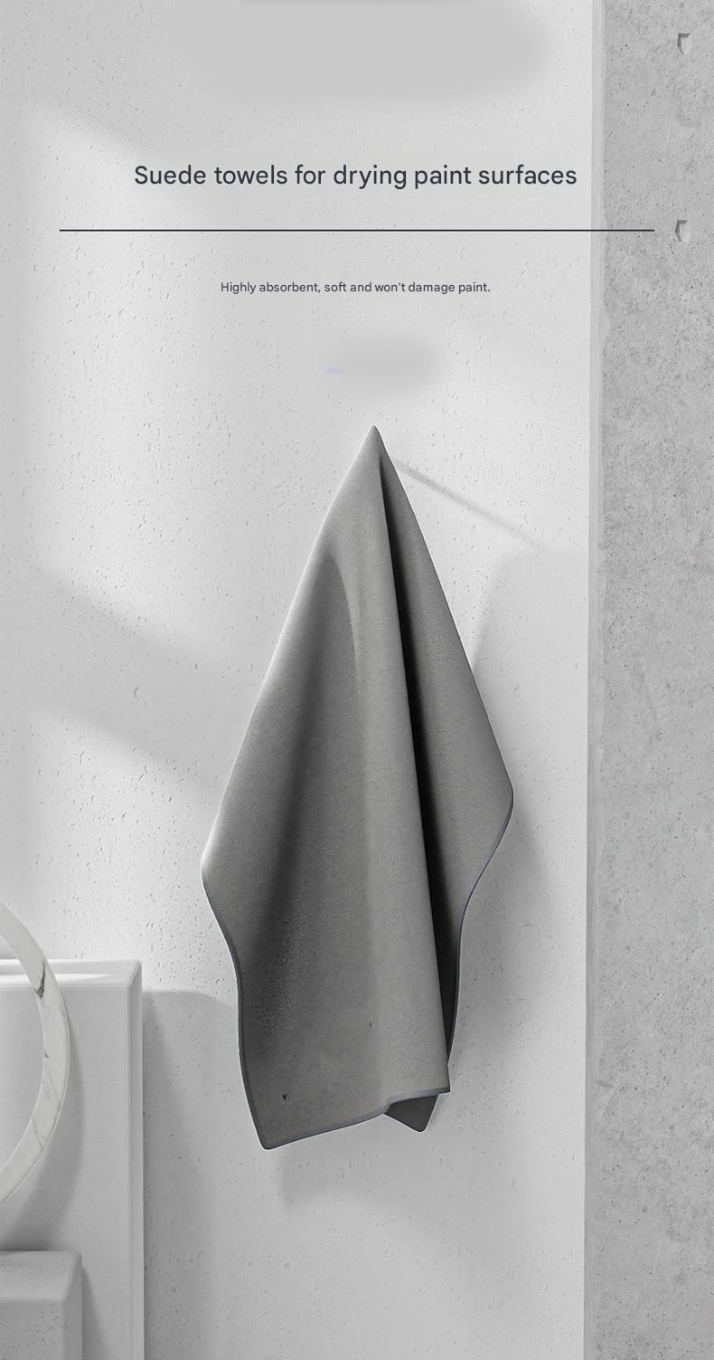 Grey Coral Fleece & Suede Microfiber Cloth — view 3