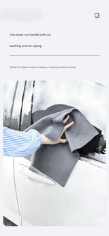 Grey Coral Fleece & Suede Microfiber Cloth — view 5