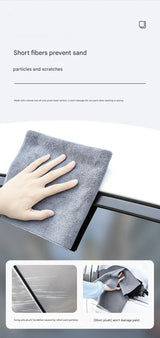 Grey Coral Fleece & Suede Microfiber Cloth — view 7