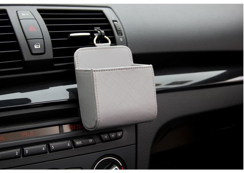 Leather Car Air Vent Storage Bag — view 10