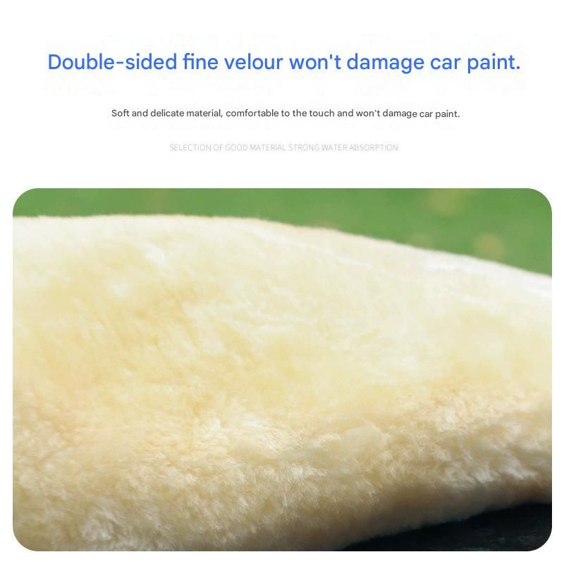 Beige Microfiber Car Wash Mitt — view 9