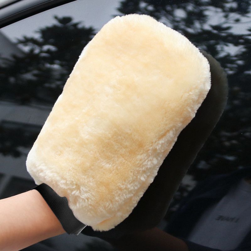 Beige Microfiber Car Wash Mitt — view 10