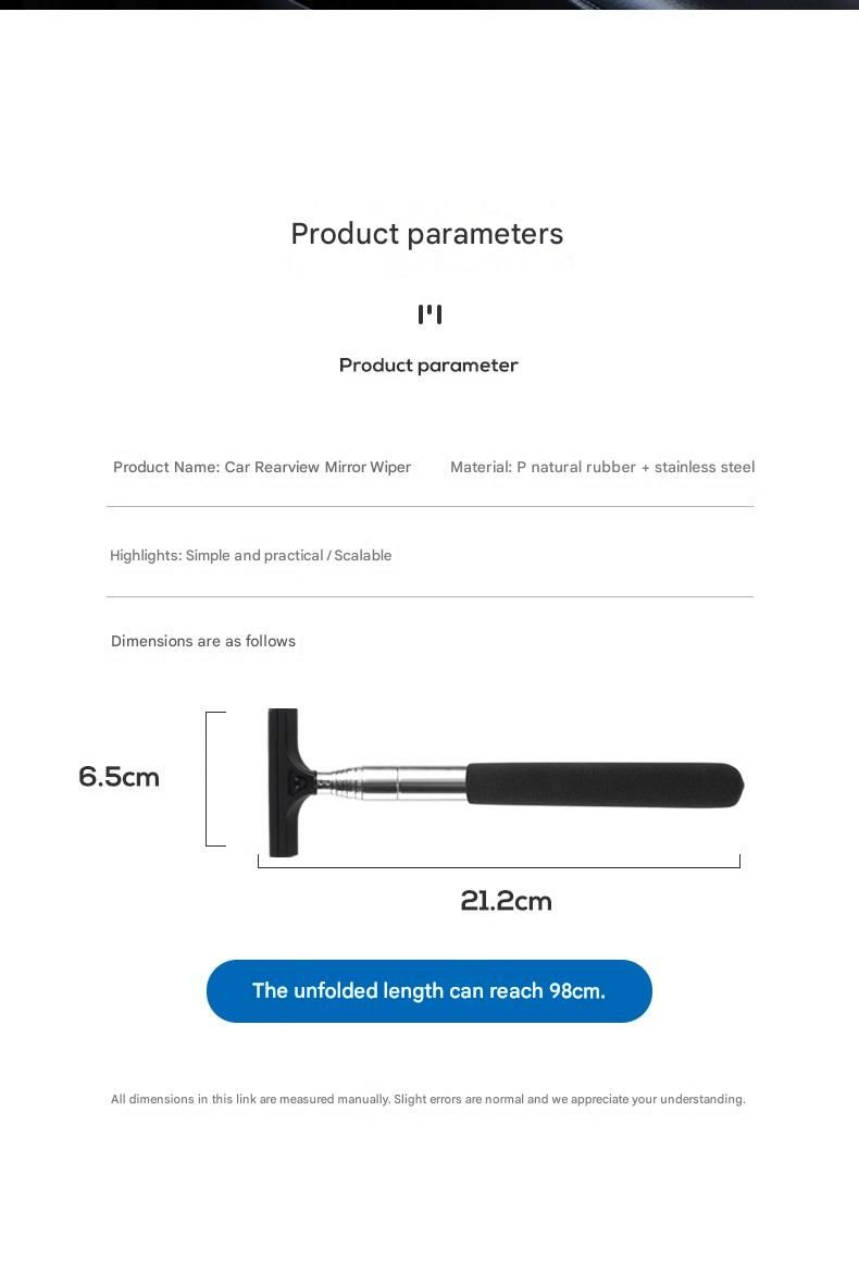 Telescopic Car Mirror Wiper — view 4