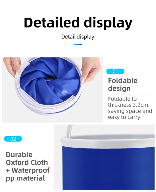 Blue Microfiber Car Cleaning Towel and 20L — view 6