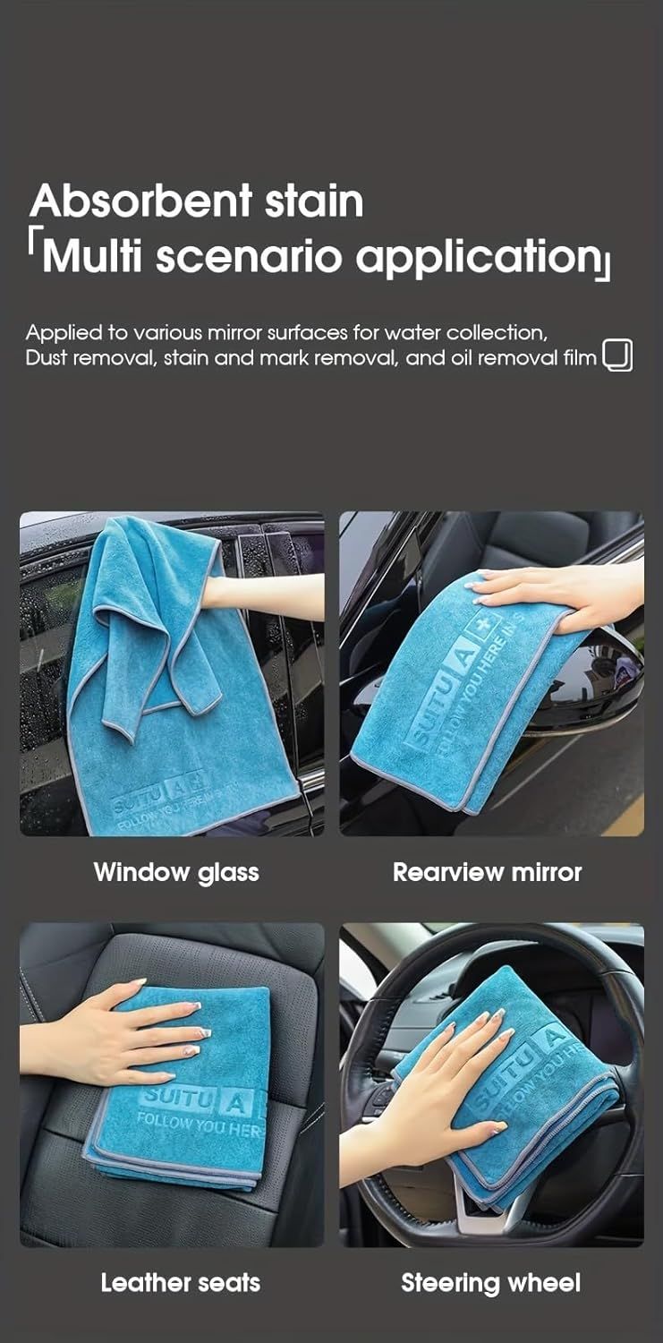Blue Microfiber Car Cleaning Towel and 20L — view 9