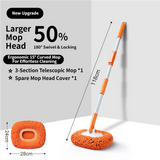 Orange 21° Curved Car Wash Mop — view 2