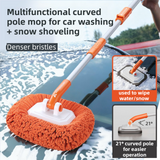 Orange 21° Curved Car Wash Mop — view 3