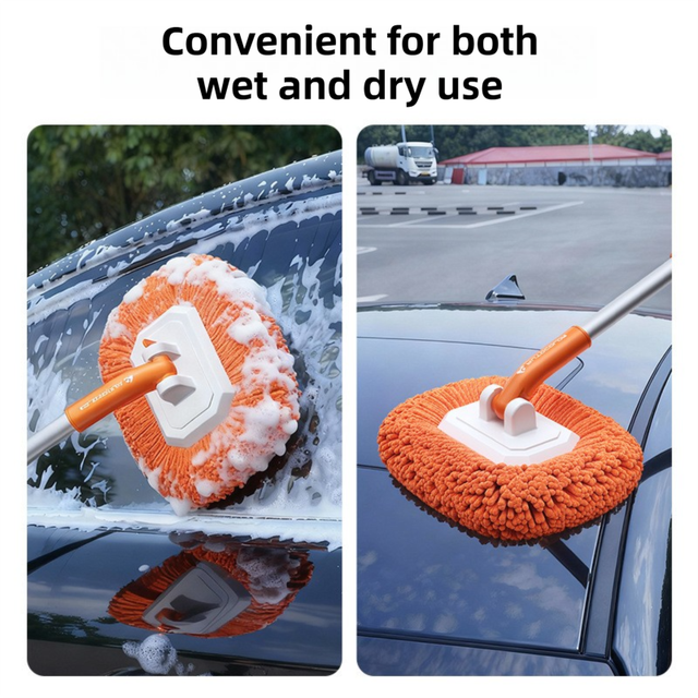 Orange 21° Curved Car Wash Mop — view 5