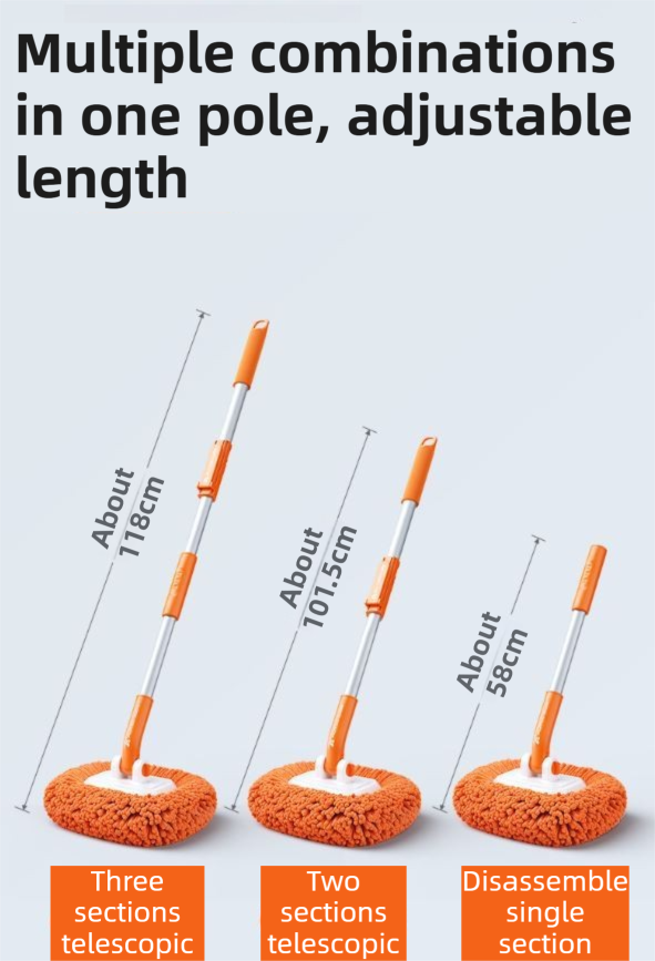 Orange 21° Curved Car Wash Mop — view 7