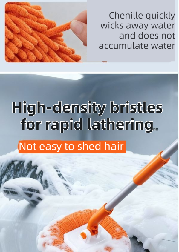 Orange 21° Curved Car Wash Mop — view 9