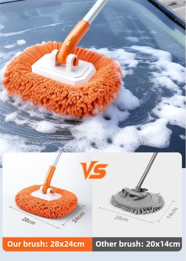 Orange 21° Curved Car Wash Mop — view 10