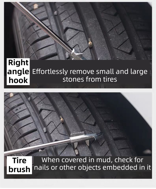Multifunctional Car Tyre Stone Remover Hook — view 4