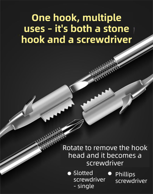 Multifunctional Car Tyre Stone Remover Hook — view 5