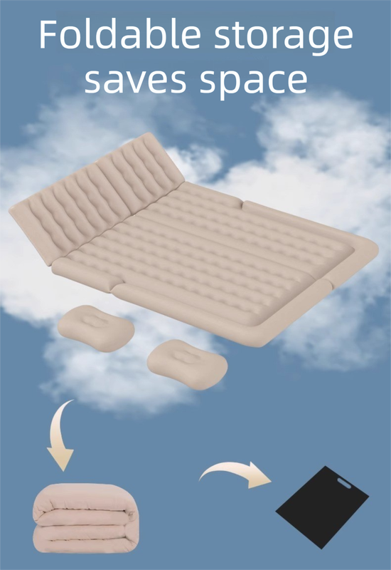 Black Multi-Chamber Car Inflatable Air Mattress — view 9