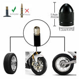 4-Pack Aluminium Car Tyre Valve Stem Caps — view 4