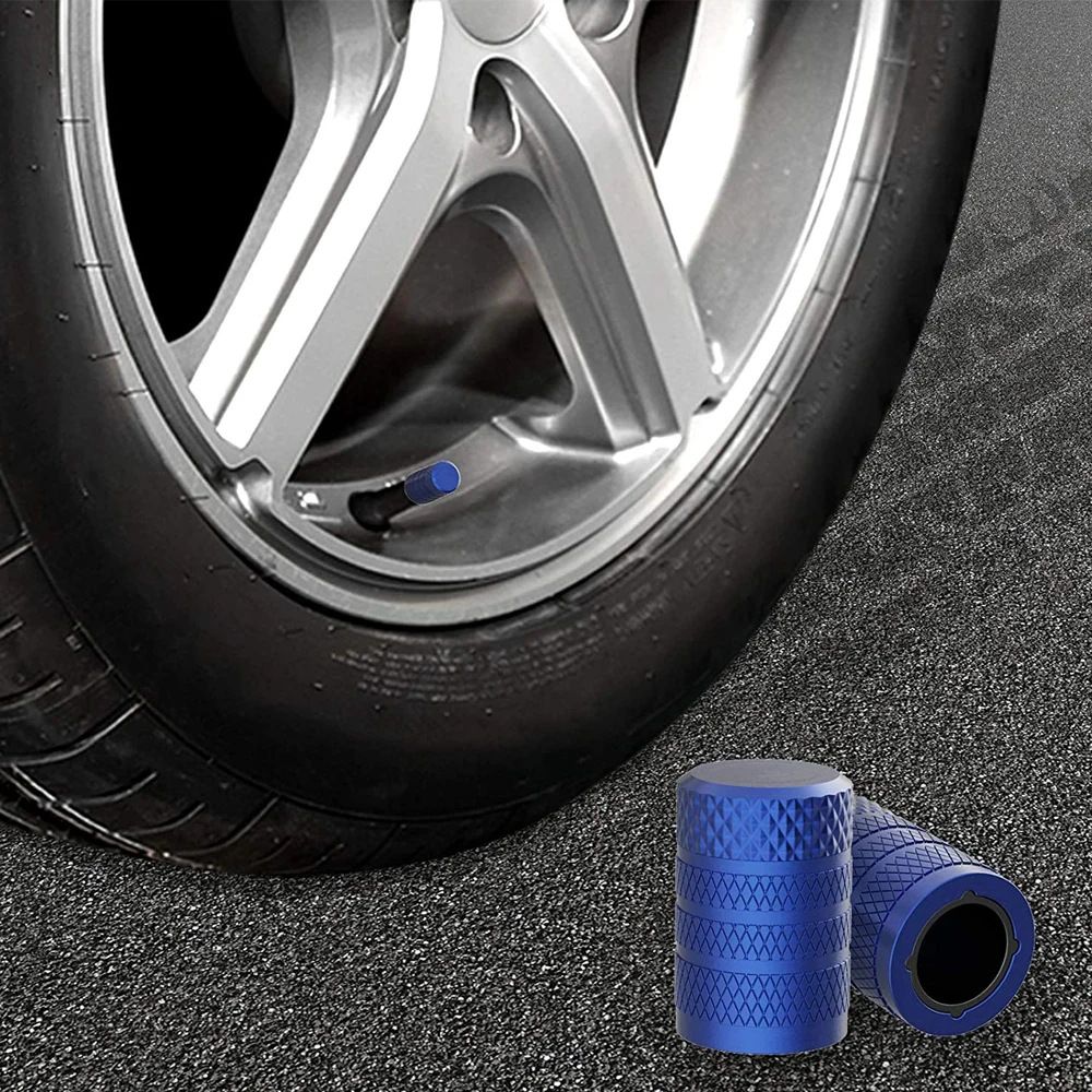 4-Pack Aluminium Car Tyre Valve Stem Caps — view 6