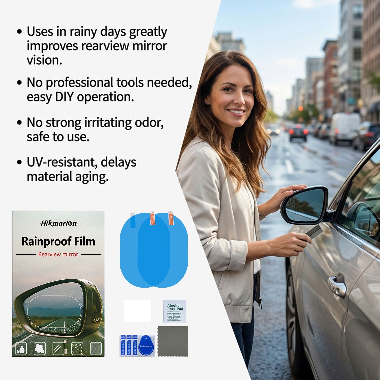 Car Rearview Mirror HD Rainproof Film — view 5