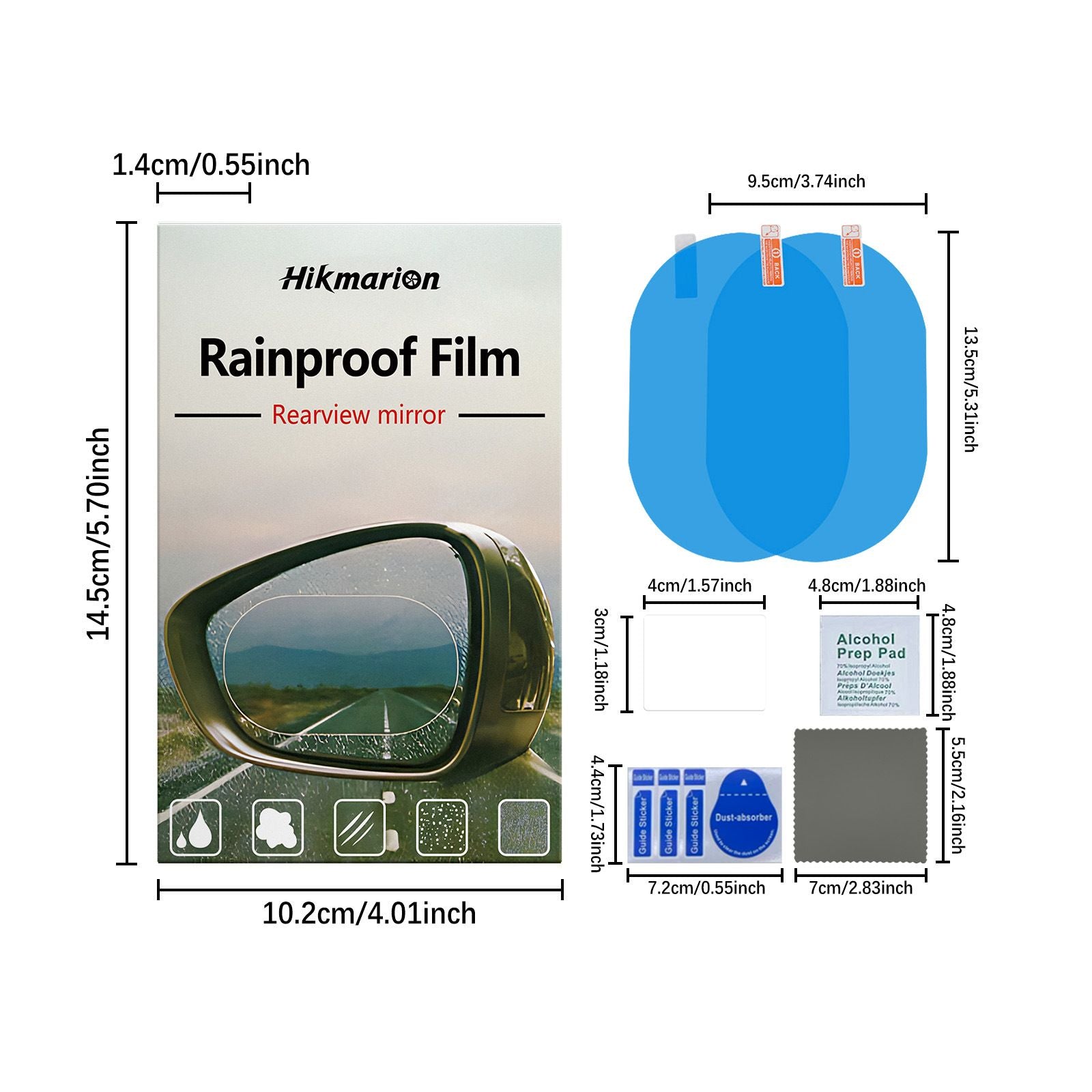 Car Rearview Mirror HD Rainproof Film — view 7