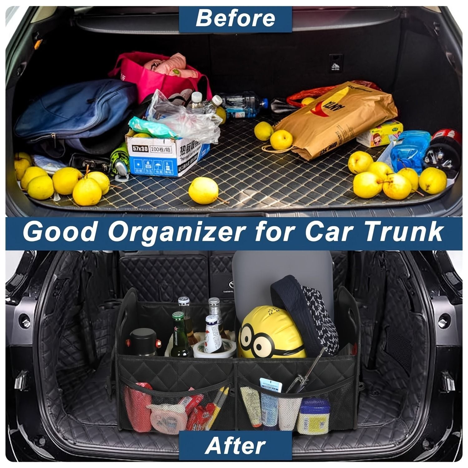 45L Foldable Large Car Trunk Organiser — view 4