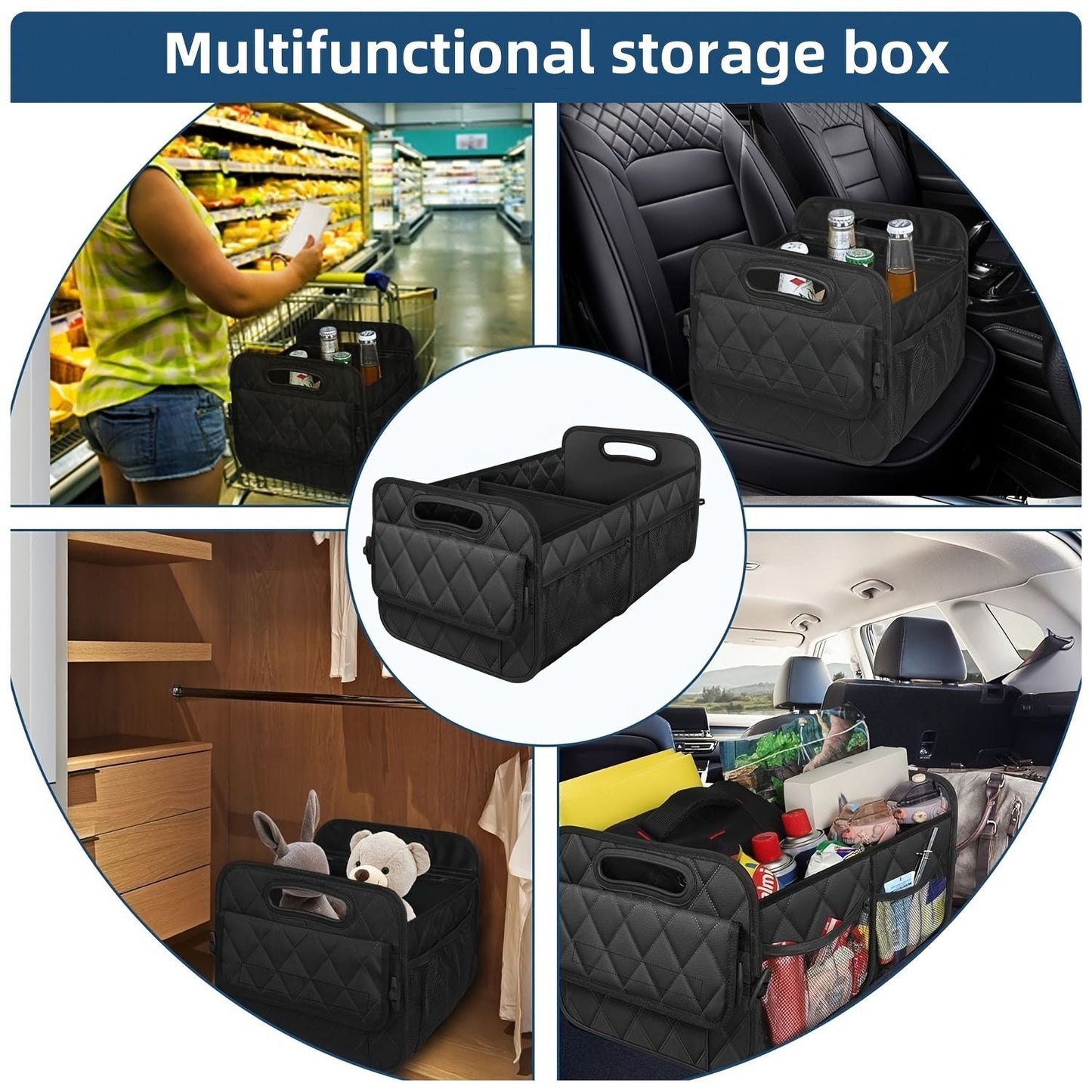 45L Foldable Large Car Trunk Organiser — view 5