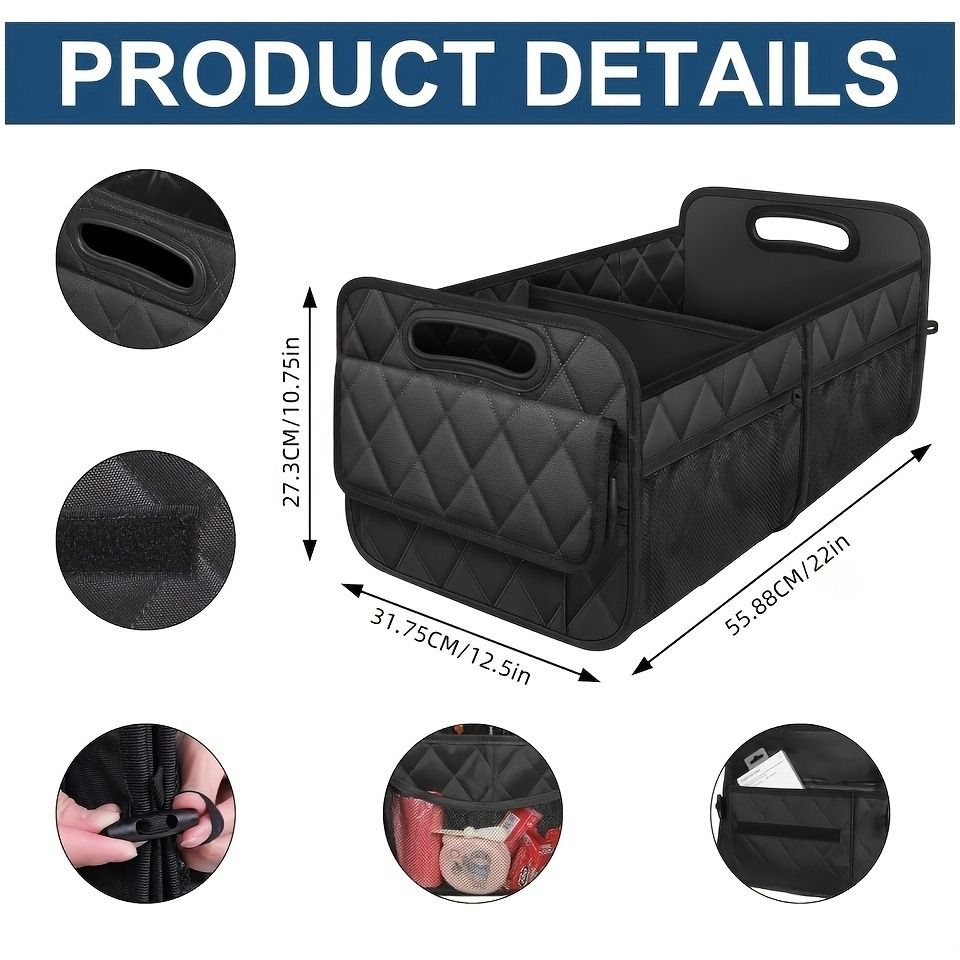 45L Foldable Large Car Trunk Organiser — view 7