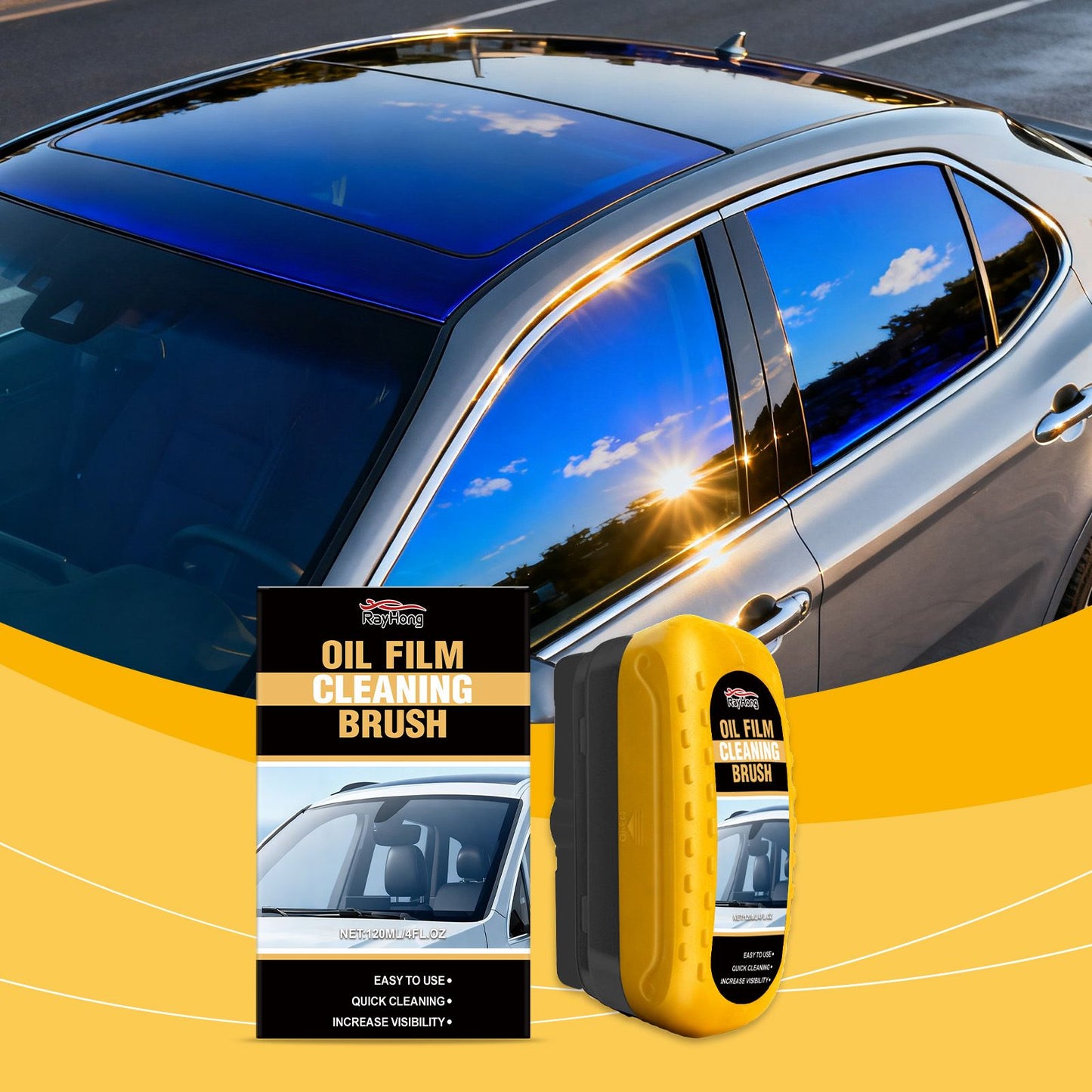 120ml car windscreen oil film remover — view 2