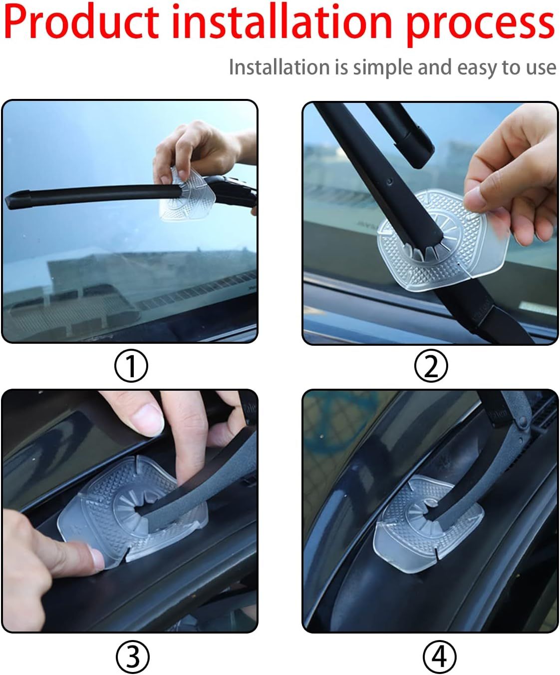 8-pack car wiper arm hole protector guards — view 5