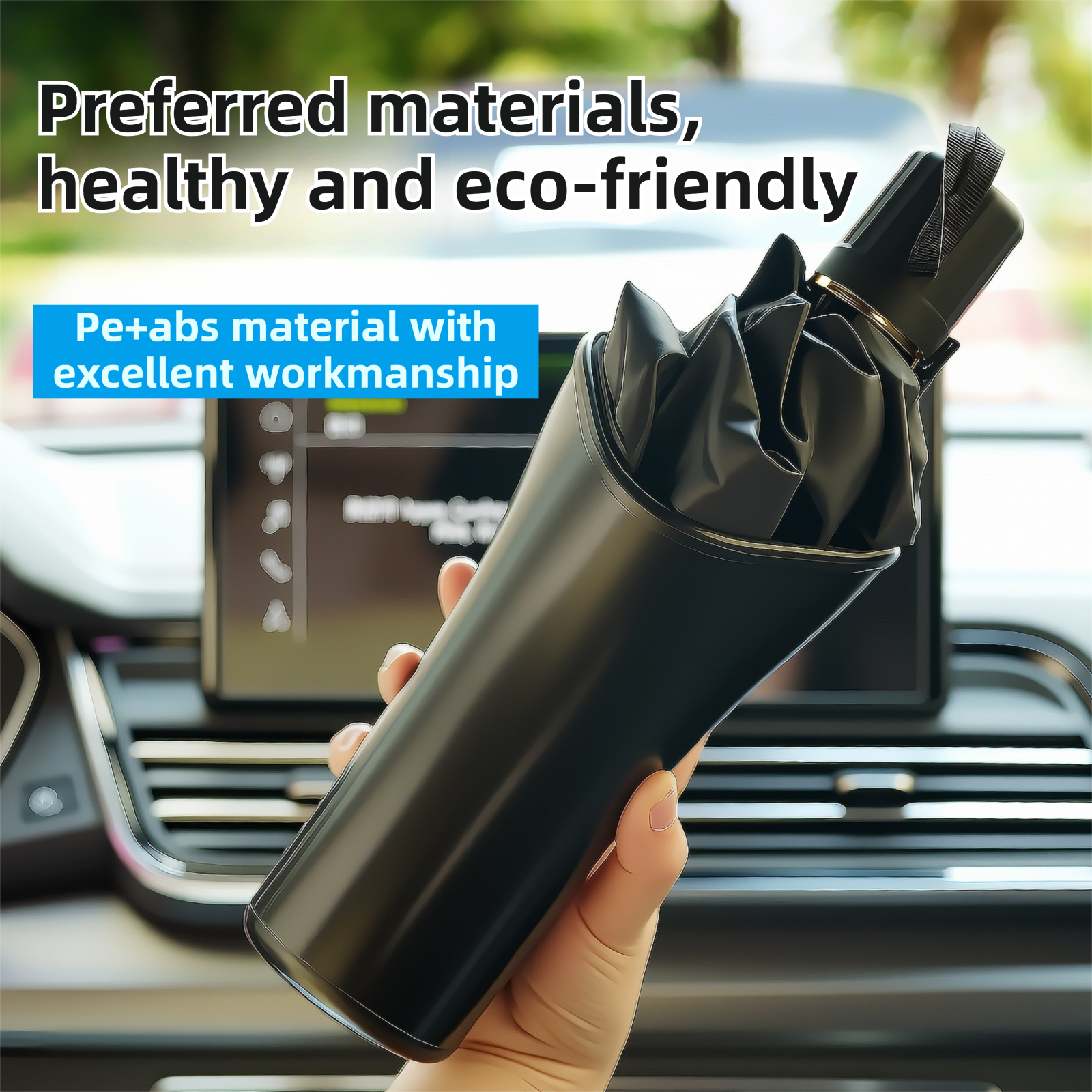 2-pack car umbrella holder storage bucket — view 6