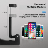 4-pack car headrest hook with phone holder — view 5