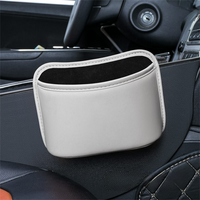 Waterproof leather car hanging organiser — view 12