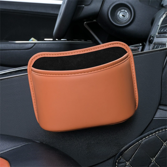 Waterproof leather car hanging organiser — view 10