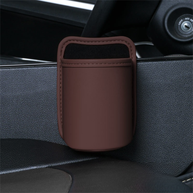 Waterproof leather car hanging organiser — view 9