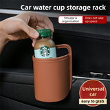 Waterproof leather car hanging organiser — view 5