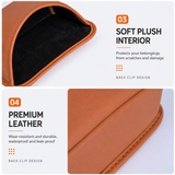 Waterproof leather car hanging organiser — view 7