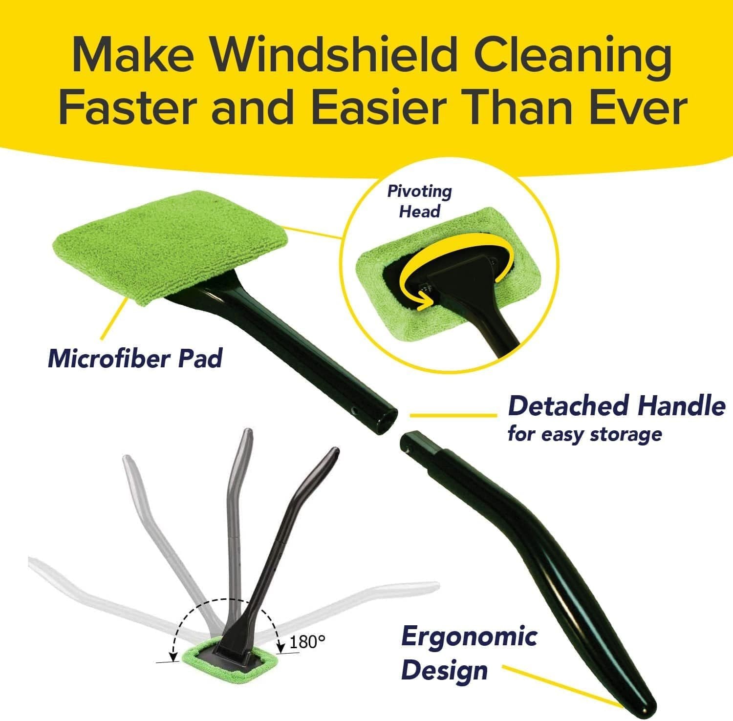 Car windscreen rotating defogger cleaner brush — view 4