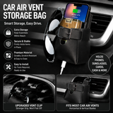 2-pack car air vent leather storage pockets — view 8