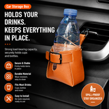 2-pack car air vent leather storage pockets — view 3