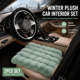 2-piece fleece car seat cushion and wheel cover — view 13