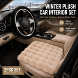 2-piece fleece car seat cushion and wheel cover — view 12