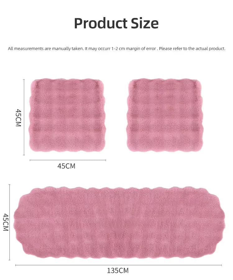 2-piece fleece car seat cushion and wheel cover — view 7