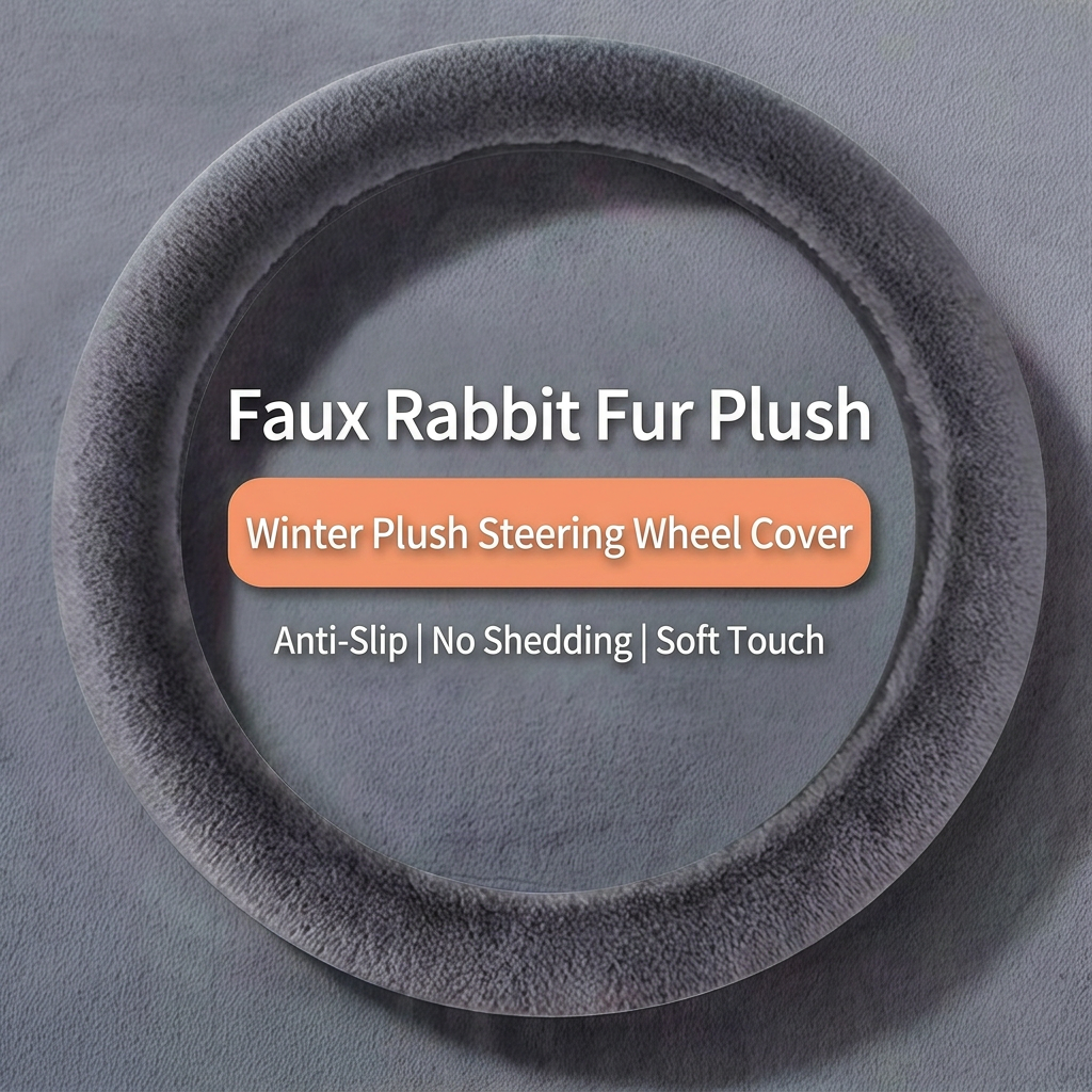2-piece fleece car seat cushion and wheel cover — view 8