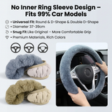 2-piece fleece car seat cushion and wheel cover — view 9