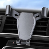 Black car air vent gravity phone holder — view 2