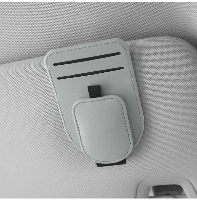 Car sun visor magnetic glasses clip — view 9