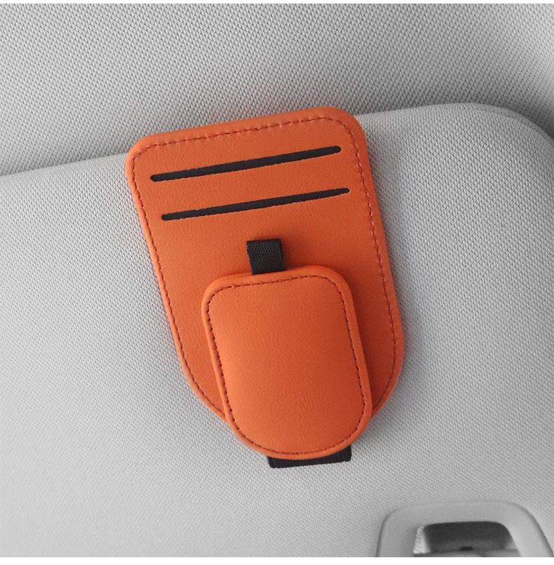 Car sun visor magnetic glasses clip — view 2