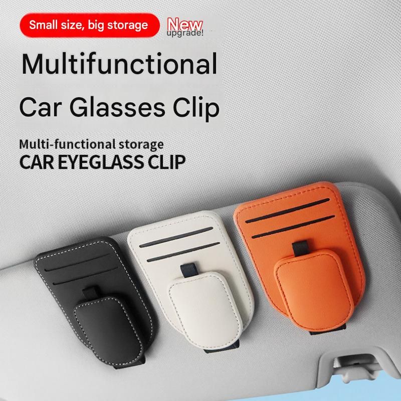 Car sun visor magnetic glasses clip — view 3