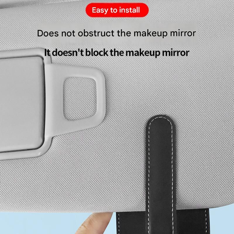 Car sun visor magnetic glasses clip — view 7